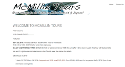 Desktop Screenshot of mcmillintours.com