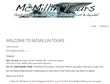 Tablet Screenshot of mcmillintours.com